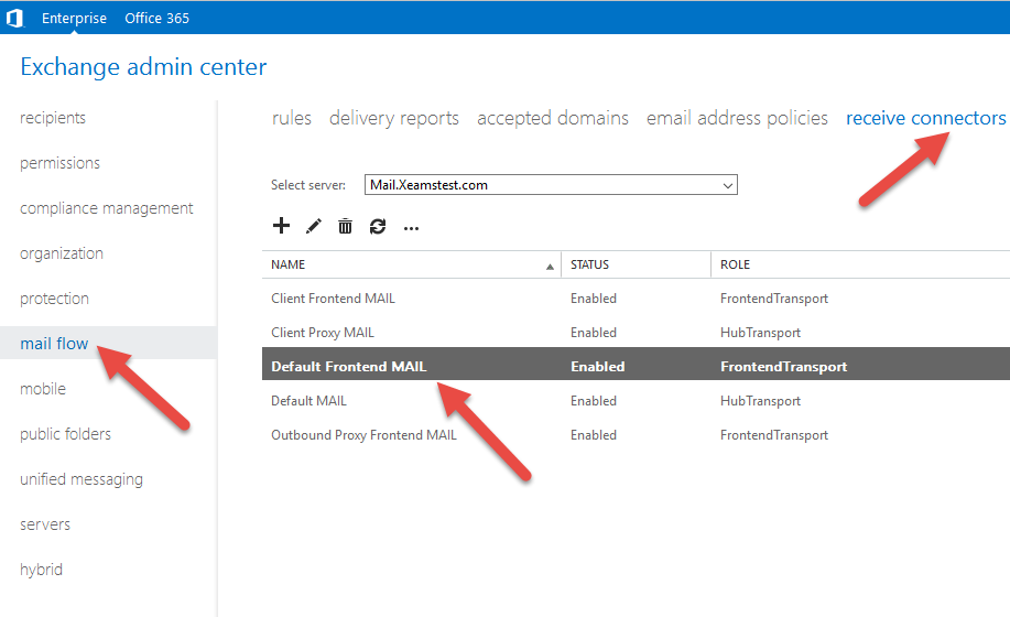 Exchange Modify Frontend Mail Exchange2016ReceiveConnector.png