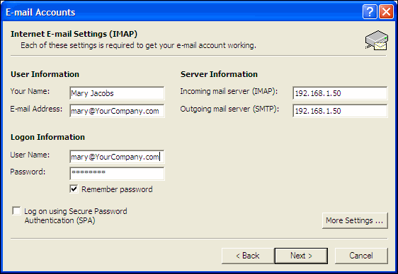 mac smtp server